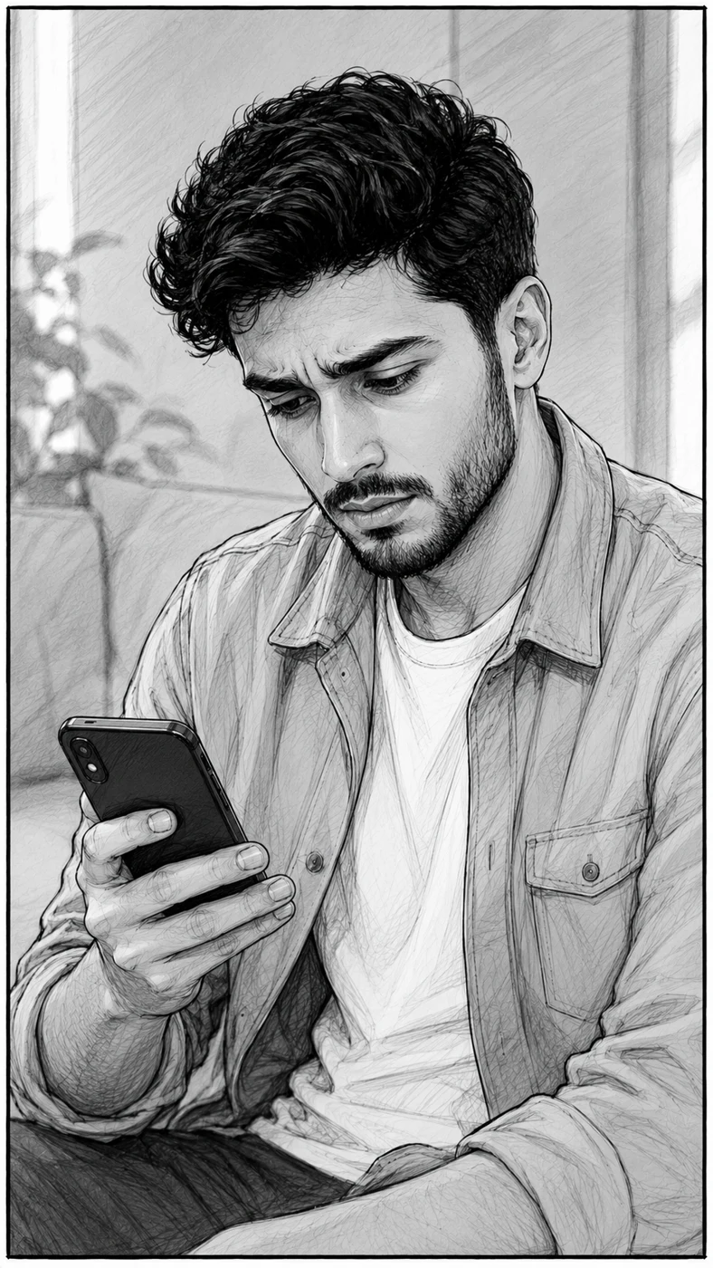 Choose to check for yourself — storyboard concept