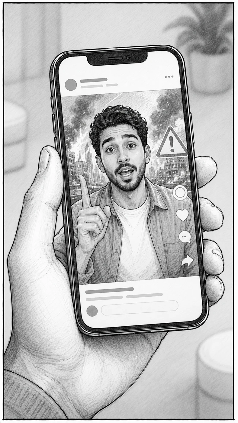 An unreliable post — storyboard concept