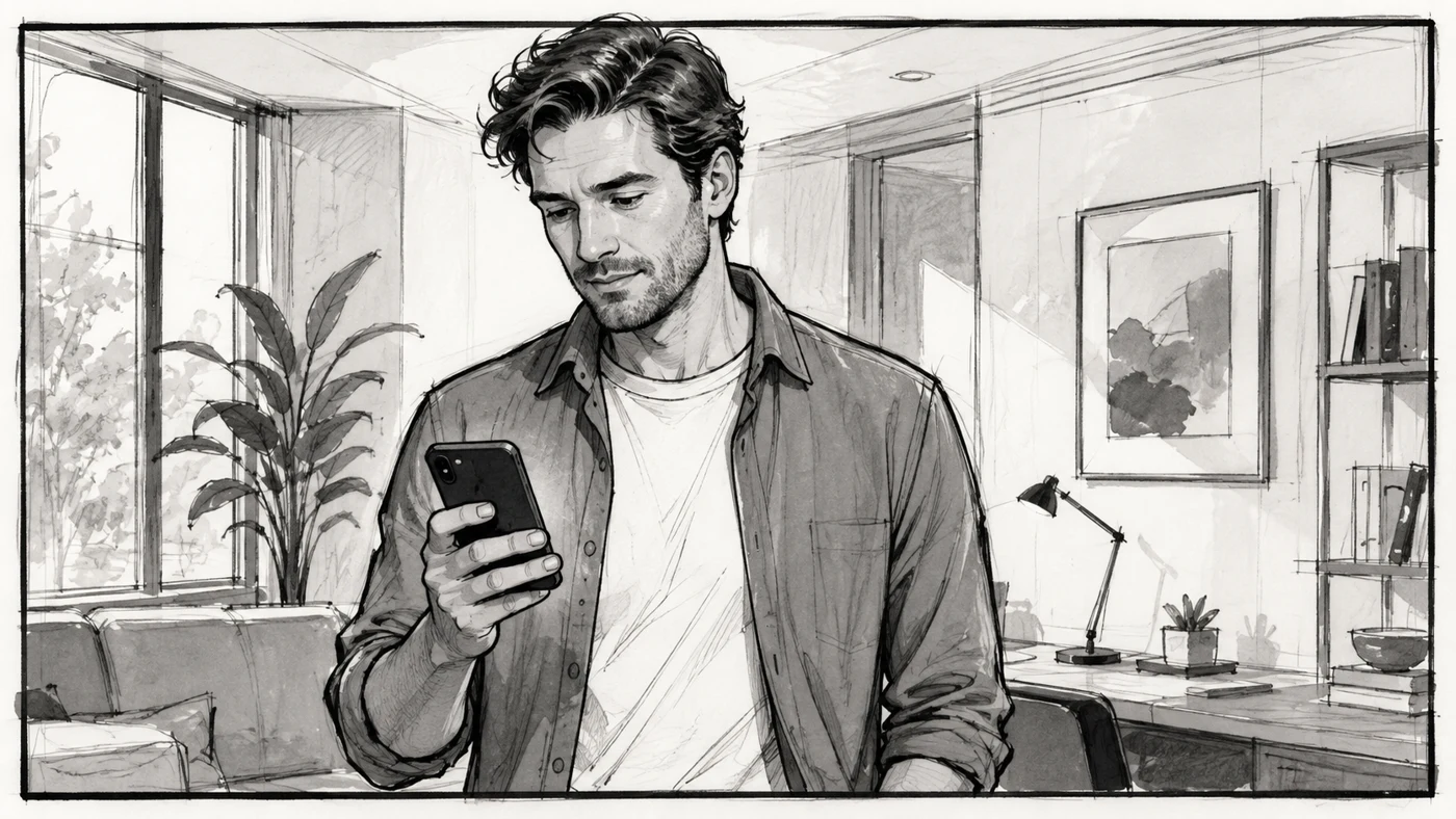 An everyday moment — storyboard concept